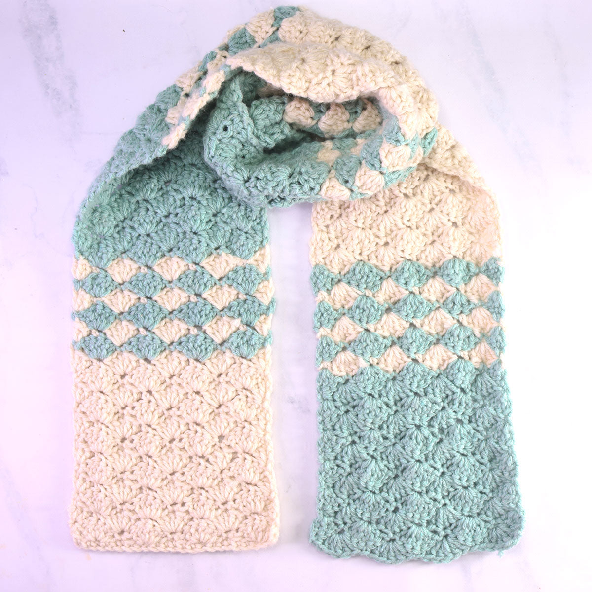 Shell Scarf Crochet Pattern – TREASURIE