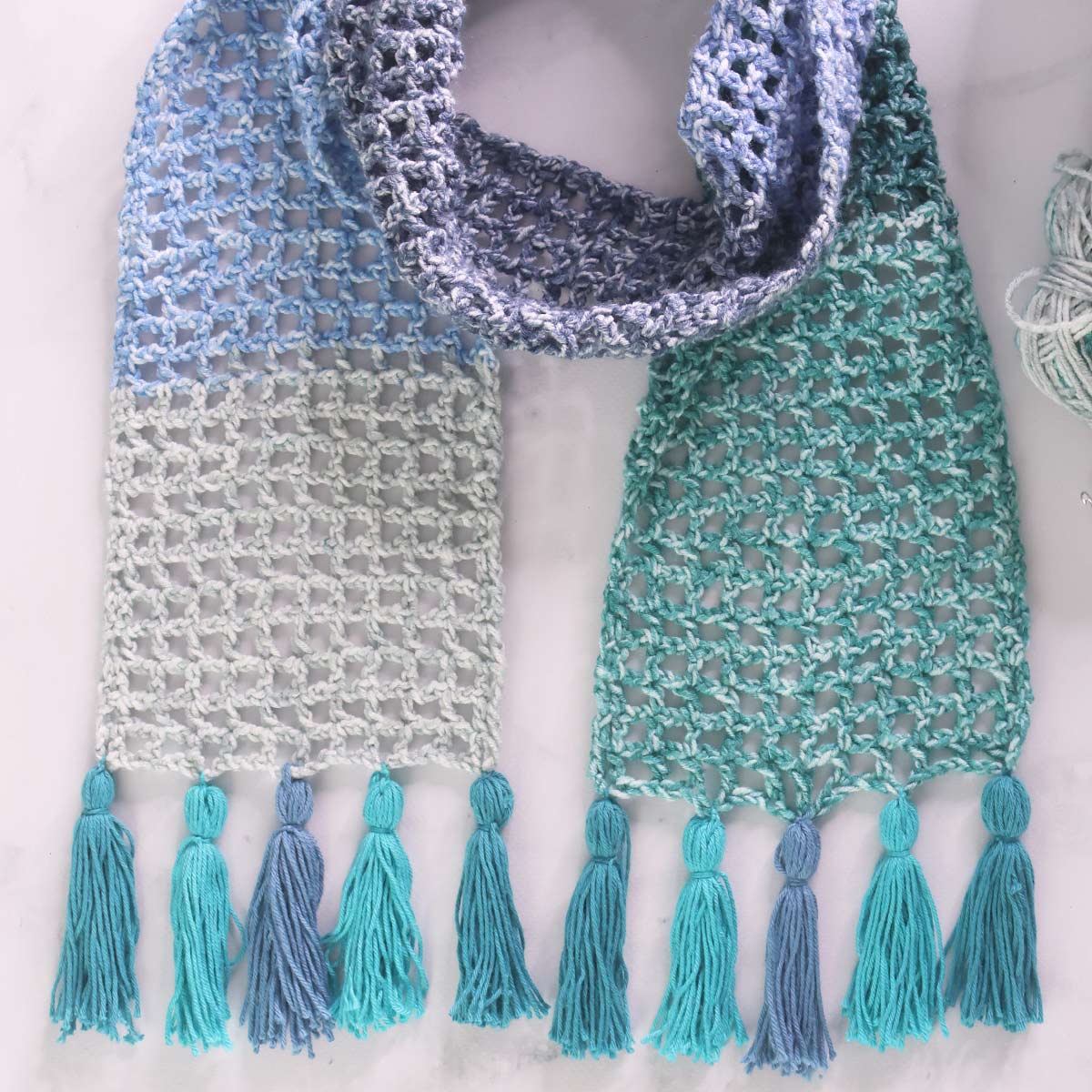 Summer crochet scarf pattern