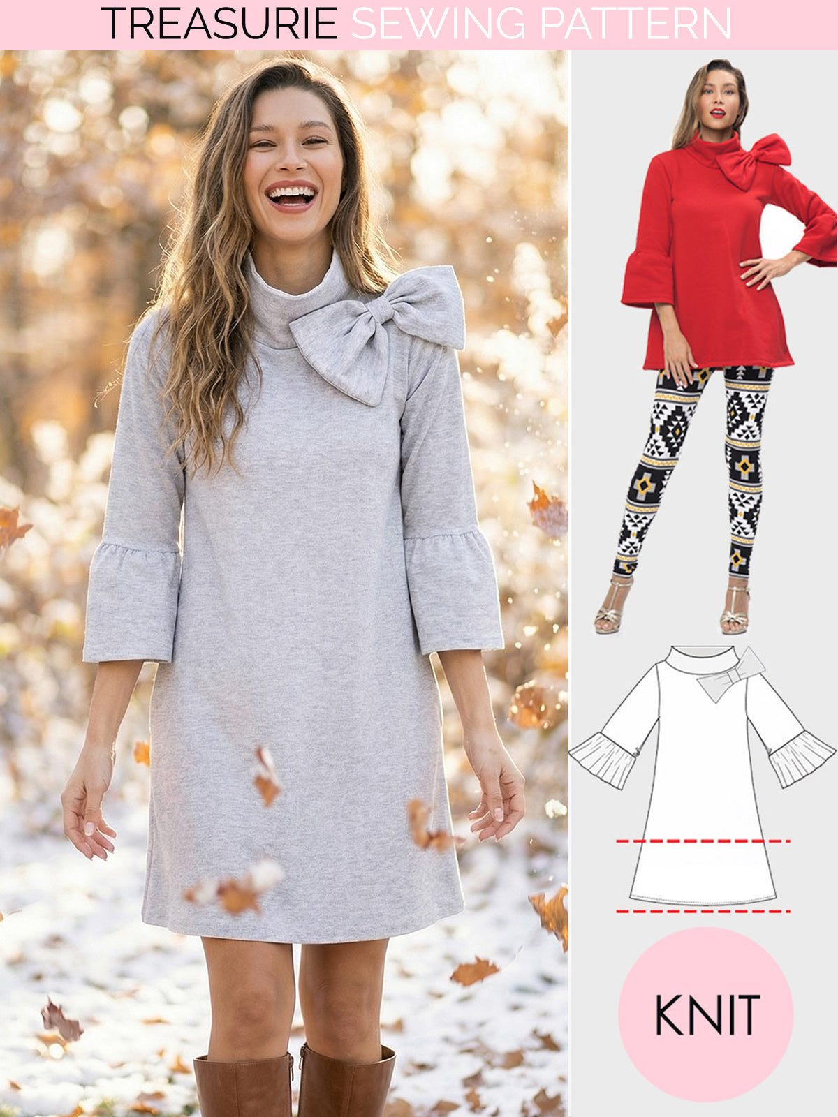Elke Womens Dress Pattern – TREASURIE