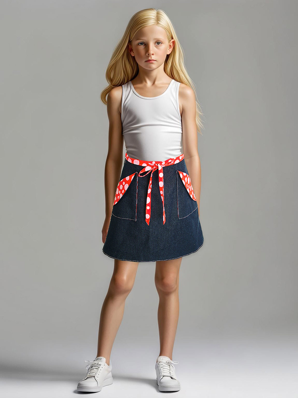 MADISON - Girls Reversible Wrap Skirt Sewing Pattern