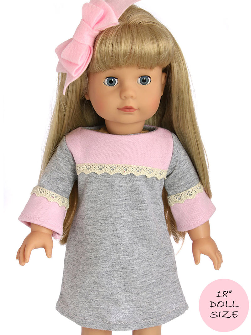18 inch doll dress sewing pattern - Charlotte Style – TREASURIE
