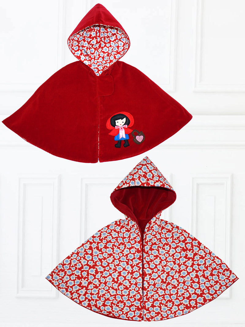 PEACOCK CAPE - Girls Cape Costume Sewing Pattern with Peacock Applique