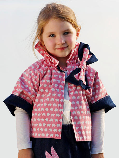 Reversible Jacket girls digital downloadable PDF sewing pattern, sew children's clothing pattern 