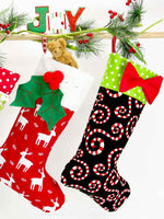 christmas stocking sewing pattern, christmas diy