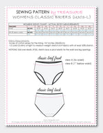 Panties Pattern CLASSIC - Womens (U303-L)