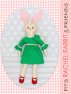 18 inch doll clothes patterns - ANKE DRESS & TOP (D1301)