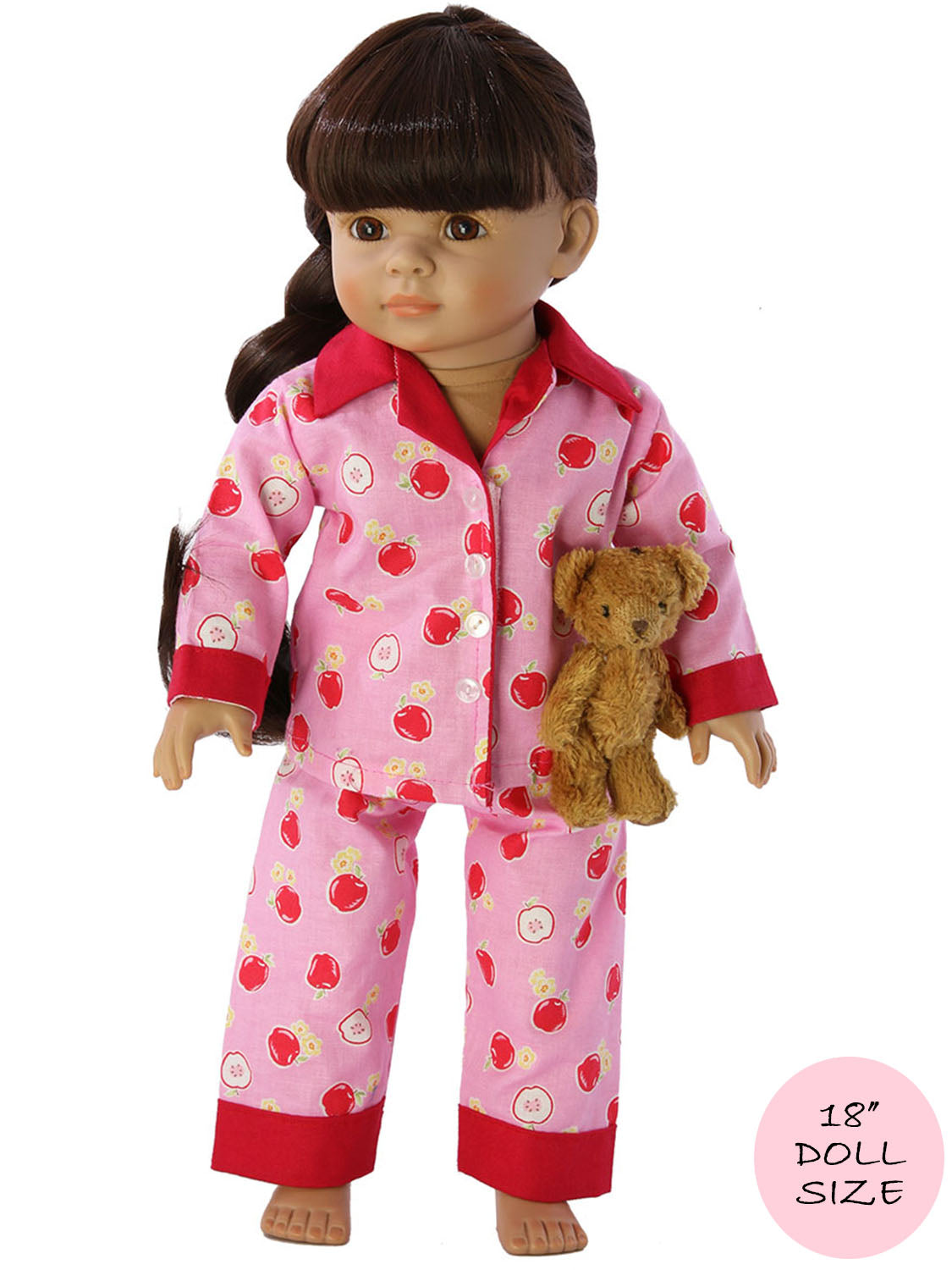 18 inch doll pajamas sewing pattern TREASURIE