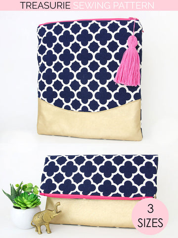 DIY Easy Clutch Bag – diy pouch and bag with sewingtimes