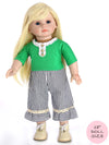 18" doll clothes patterns - FREE T-SHIRT (D1308)