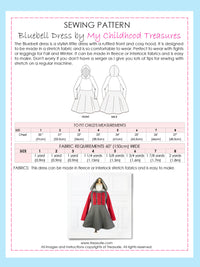 BLUEBELL - Girls Dress Pattern (2-8)