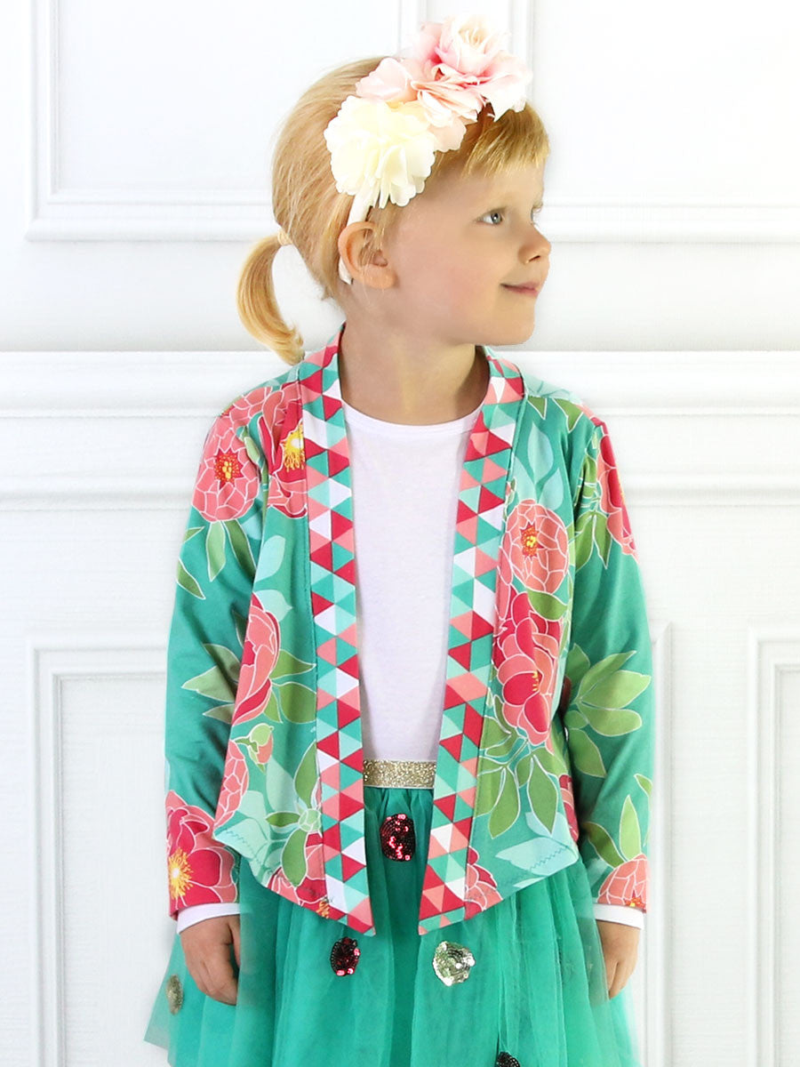 Carly Girls Cardigan Sewing Pattern TREASURIE