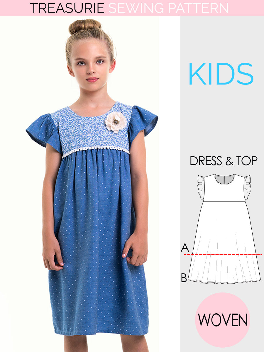 5 out of 4 Patterns Girls' Lizzy Dress pattern review by laurapk21