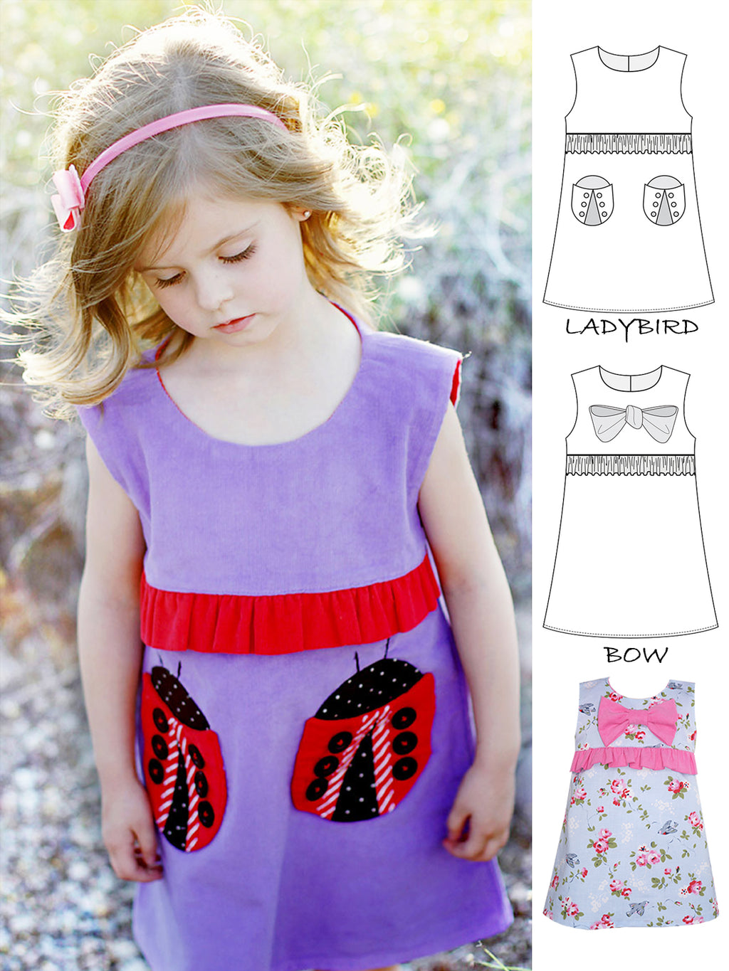 Girls Dress Sewing Pattern - Sophia – TREASURIE