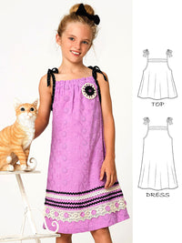 easy dress pattern, top patterns