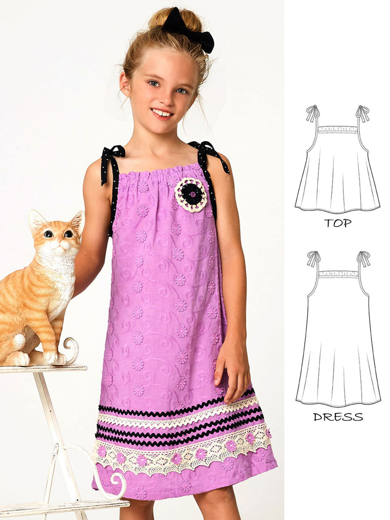 easy dress pattern, top patterns