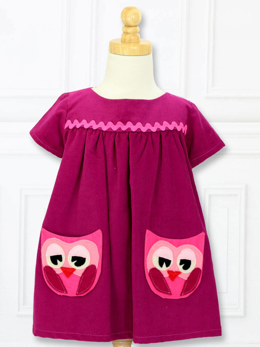 owl dress J Lyn Boutique Boho Owl Dress-Up 18" Doll Clothes Pattern