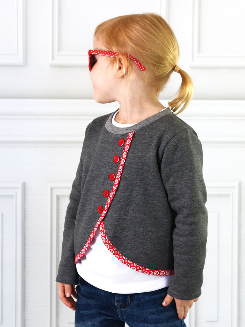 MOLLY - Girls Sweater Sewing Pattern - Stretch