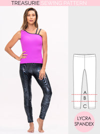 dance leggings pattern, gym leggings pattern