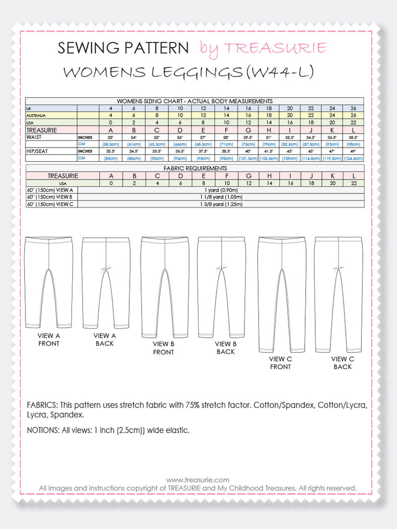 leggings pattern