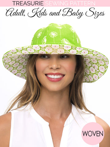 Adult sun hat store pattern