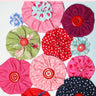 yo-yo fabric flowers