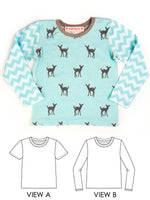 tshirt pattern, baby tshirt pattern, kids tshirt pattern