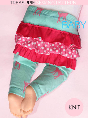 Baby Leggings Sewing Pattern - Ruffled – TREASURIE