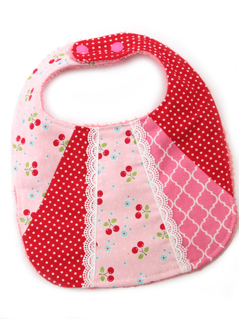 (BIB3) Patchwork Baby Bib Pattern  (0-24M)