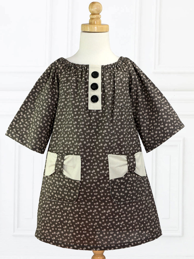Poppy Girls Peasant Dress Sewing Pattern – TREASURIE