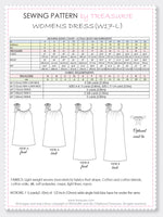 Pillowcase Dress Pattern - WOMENS (W17-L)