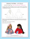 doll cape pattern, 18 inch doll pattern
