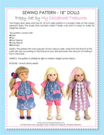 18 inch doll clothes patterns - POPPY (D1315)