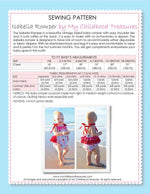 ISABELLA - Baby Ruffle Romper Sewing Pattern  (0-24 Months)