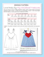 girls dress pattern, girls dress sewing pattern by MCT