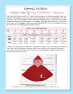 cape sewing pattern by MCT
