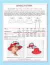hat sewing pattern, kids hat pattern, ladies hat pattern