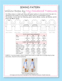 WILLOW - Girls Dress Patterns - Stretch