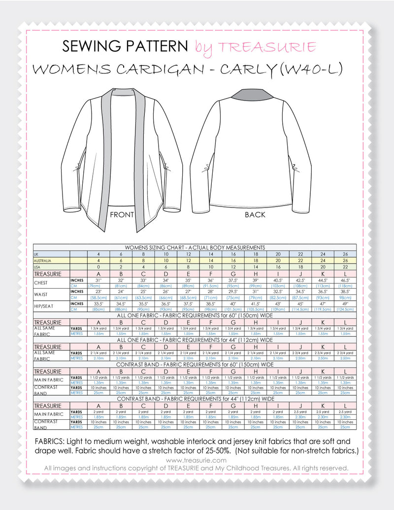 Thread Faction 116 Unisex Kids Cardigan PDF Sewing Pattern Sizes 2 10 -   Canada