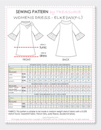 ELKE - Womens Dress Pattern (W37-L)