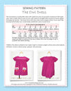 OWL - Girls Dress Pattern - Owl Applique Pockets