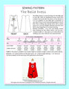 BELLA - Girls Dress Pattern - A-line, Flower Applique