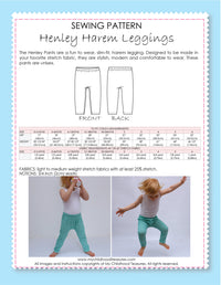 Henley harem leggings pattern by MCT