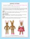RACHEL - Rabbit Toy Sewing Pattern (T1201)