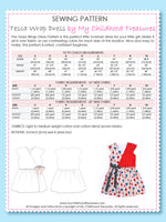 TESSA - Girls Wrap Dress Sewing Pattern