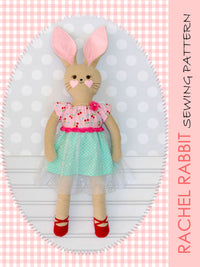 rabbit softie sewing pattern, Rachel Rabbit pattern