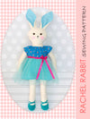 rabbit softie sewing pattern, Rachel Rabbit pattern