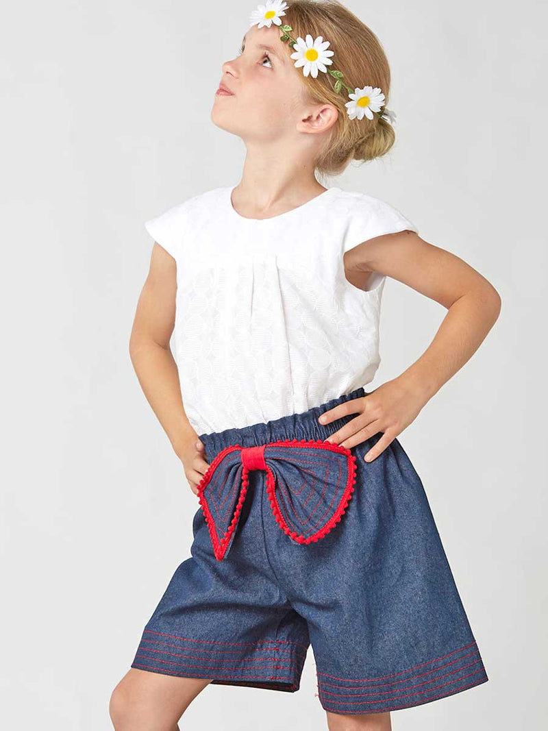 PAISLEY - Girls Shorts Sewing Pattern, Girls Skirt Sewing Pattern