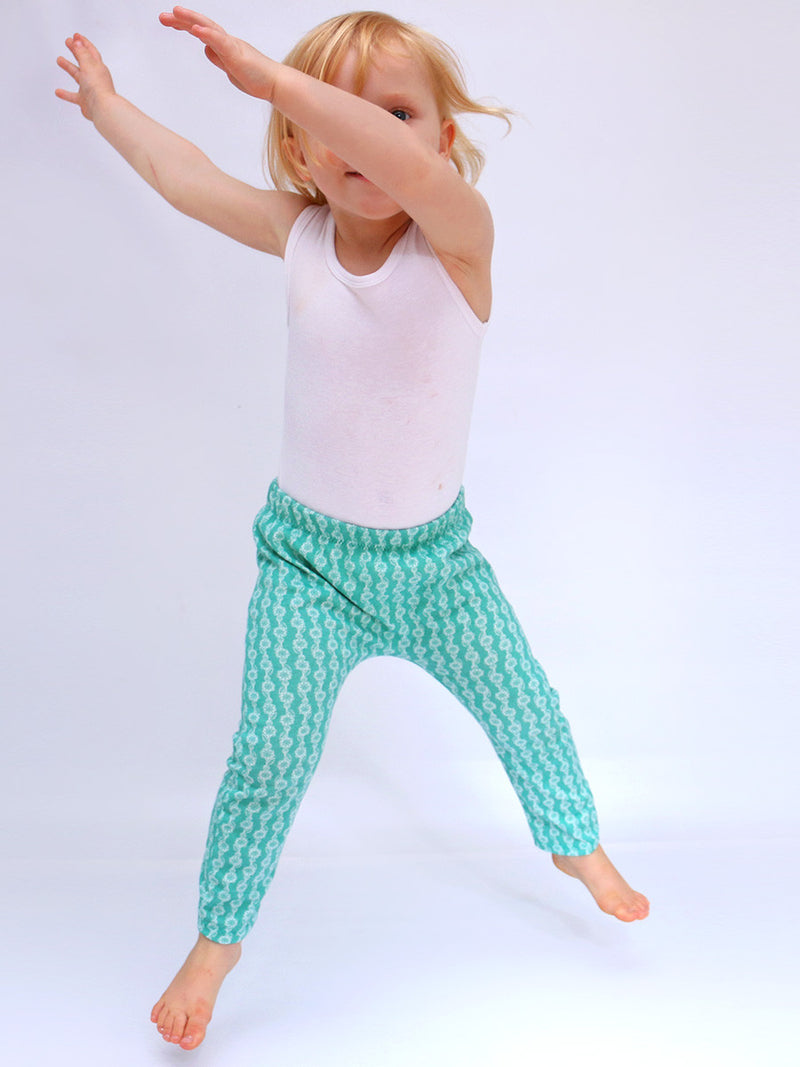 Kid's yoga leggings sewing pattern