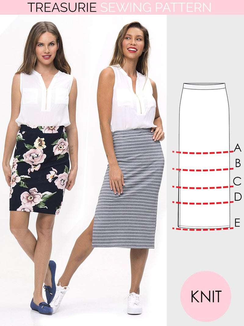Havana Nights 13 Sultry Sewing Patterns  Pencil skirt Stretch pencil  skirt Pencil skirt pattern