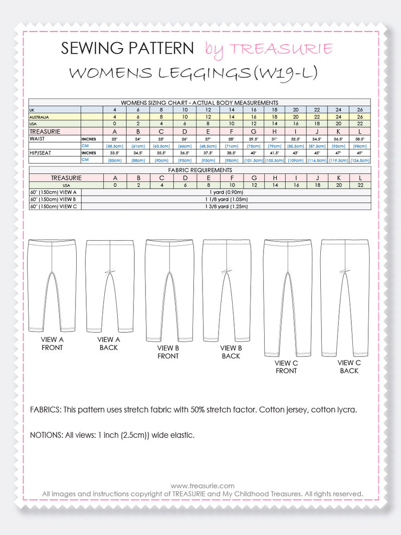 leggings pattern